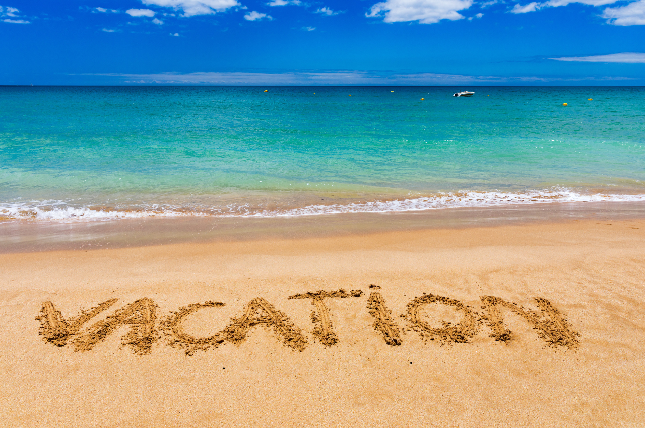 vacation in the sand